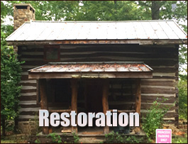 Historic Log Cabin Restoration  Manassas, Virginia